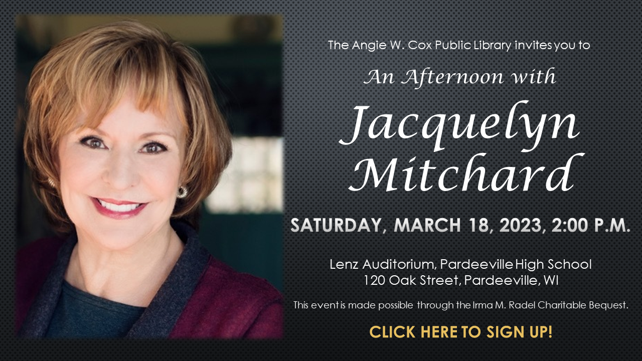 Jacquelyn Mitchard, March 18, 2003 at 2:00 p.m.