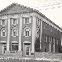 looking W at the library, 119 N Main St.