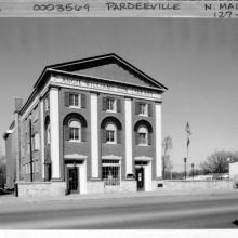 looking W at the library, 119 N Main St.